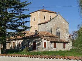 The church in Sainte-Colombe