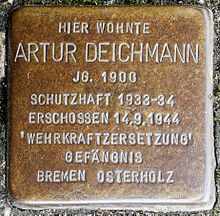 Stolperstein für Artur Deichmann