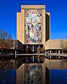 The Word of Life (1964) mural on the side of the Hesburgh Library at the University of Notre Dame