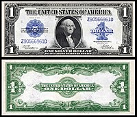 $1 Silver Certificate, Series 1923, Fr.239, depicting George Washington