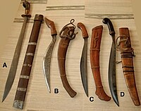 Various swords from the Visayas