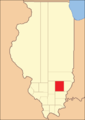 Das Wayne County zwischen seiner Gründung im Jahr 1819 und 1821