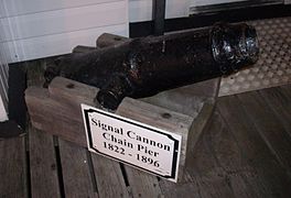Signal cannon from the Chain Pier, on Palace Pier