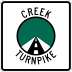 Creek Turnpike marker