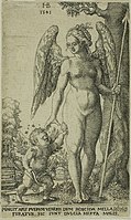 Hans Brosamer - Cupid Bringing and Honeycomb to Venus, 1548