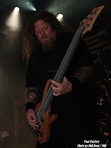 Stroud with Fear Factory in 2010