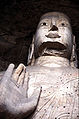 One of the larger statues at Yungang