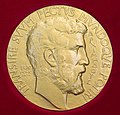 The obverse of the Fields Medal