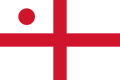 Vice Admiral of the Royal Navy command flag for use in the United Kingdom from 1864