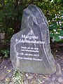 Gedenkstein für Margarethe I. in Munkemølle auf dänischer Seite der Flensburger Förde nahe den Ochseninseln.
