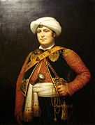 Armenian Mamluk Roustam Raza was Napoleon's personal bodyguard; portrait by Jacques-Nicolas Paillot de Montabert (1806)