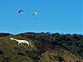 Image 2Paragliders over the Litlington White Horse (from Portal:East Sussex/Selected pictures)