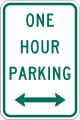 R7-5 One hour parking time