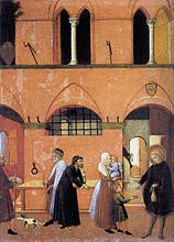 St Anthony Distributing his Wealth to the Poor, c. 1440