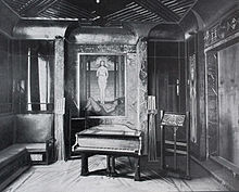 Music room of Behrens' house in Darmstadt (1902)