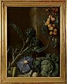 Stillleben mit Artischocken, Kohl und Aprikosen, Öl auf Holz, 104 × 79 cm, Musée Calvet, Avignon