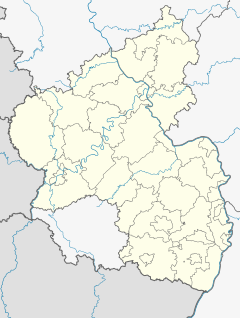 Map of Rhineland-Palatinate with the location of the Deutsches Bundesarchiv