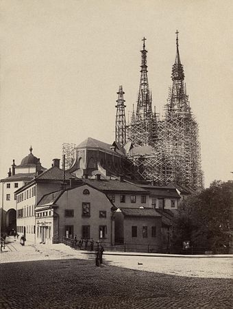 Uppsala Cathedral (created by Emma Schenson; restored and nominated by Adam Cuerden)