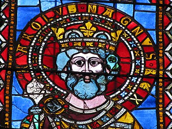 The head of Charlemagne