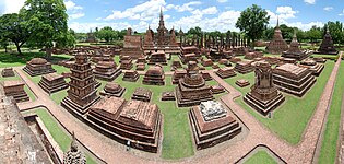 The ruins of Wat Mahathat, Sukhothai Historical Park