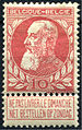 Bilingual 10 centimes stamp depicting Leopold II, 1905
