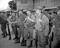 Australians arrive at Tan Son Nhut Airport in Saigon during the Vietnam War.