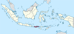 Location of West Nusa Tenggara in Indonesia