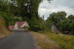 Houses by road