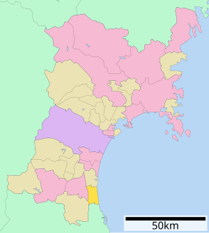 Lage Yamamotos in der Präfektur