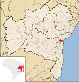 Lage von Valença in Bahia