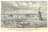 Mennonite Reserve settlement on the Rat River in Manitoba (1881)