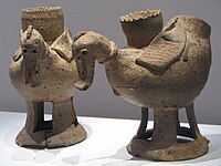 Samhan (proto-three kingdom period) to three kingdom period's Duck Togi. Korean people believed people go across a river, Hwangcheon when they pass away. Ducks can be guides, since birds were considered as messengers from the above.