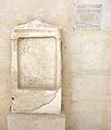 Funerary stele with inscription: You went twenty three years old in the underworld and left your mother Arpalis in mourning, your husband Aristandros widower and the children orphan. You chose for yourself the last sleep.