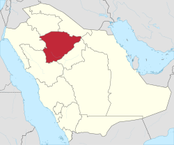 Map of Saudi Arabia with Ha'il highlighted