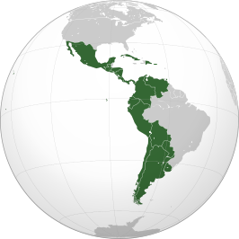 Hispanic America (orthographic projection)