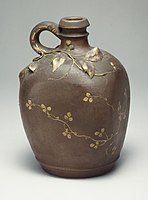 Stoneware jug, 1882-1886