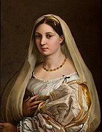 Raphael Woman with a Veil. 82 × 60 cm.