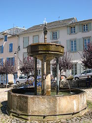 The fountain in Lacaune