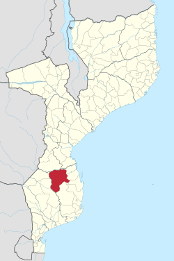 Mabote District on the map of Mozambique