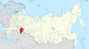 Location of Republic of Bashkortostan