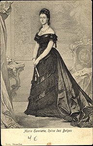 Marie Henriette of Belgium, late 1860s