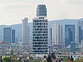 Skyline of Frankfurt with the new Henninger-Turm