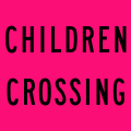 (R3-3) Children Crossing (flags are displayed near crossings around schools, pink variant, used in the Northern Territory)