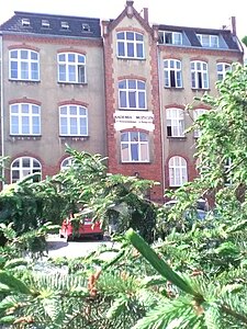 View of the main frontage from Emila Warmińskiego street