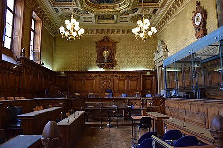 The Salle Voltaire of the Court d'Assises