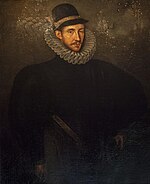C16th portrait of a man painted in oil