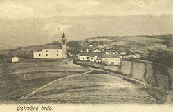 1905 postcard of Ostrožno Brdo