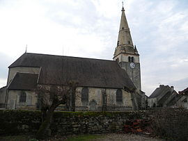 The church in Ruffey-sur-Seille