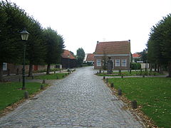 A street of the village Sint Anna ter Muiden
