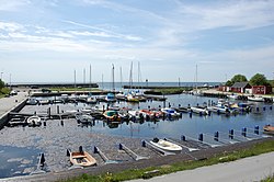 Smygehamn harbour at Smygehuk
